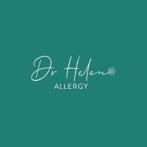 Dr Helen Allergy Logo with Dandelions